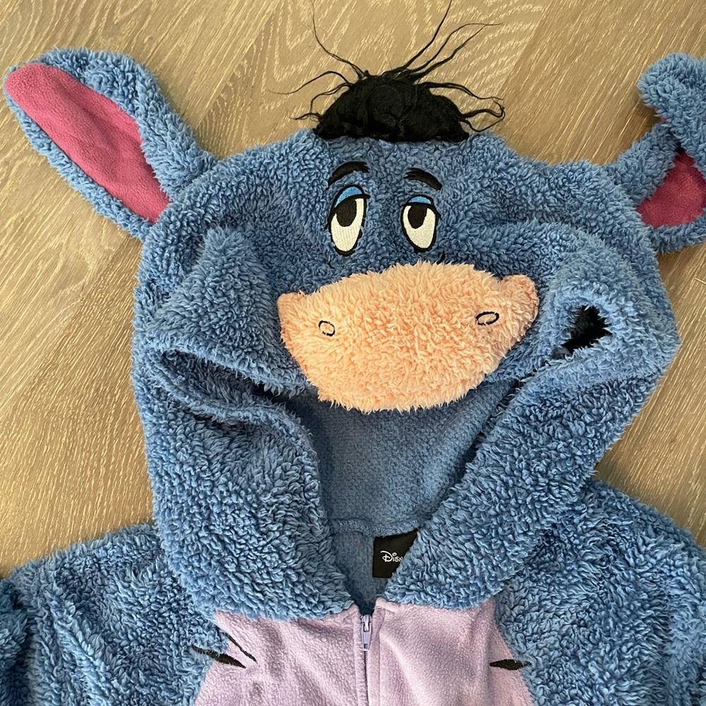 GUC Eeyore Winnie the Pooh costume onesie adult pj and halloween costume size L